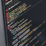 Close-up of code on monitor